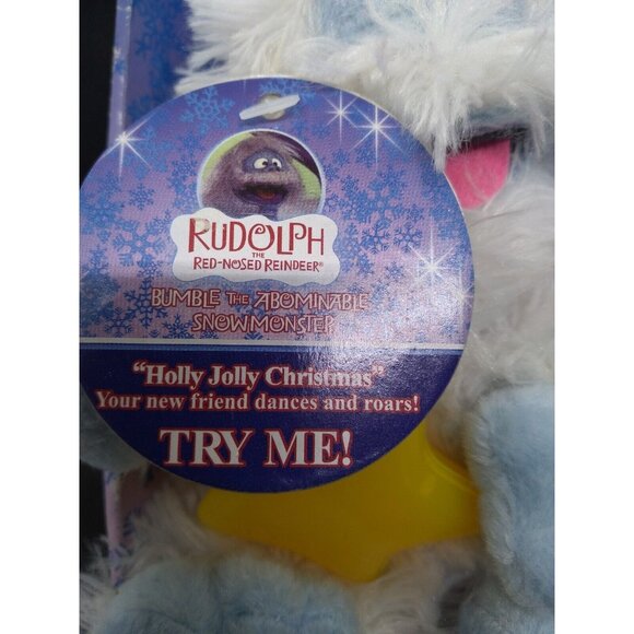 Rudolph Red Nosed Reindeer Bumble Abominable Snow monster sing Plush AS IS READ - Picture 7 of 8